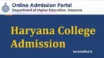 Haryana college admission